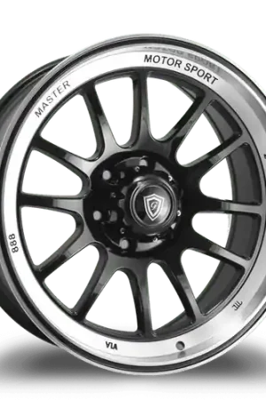 G - LINE ALLOYS G0089 6x139.7 20x9.5+15 BLACK / MACHINED LINE In Demand