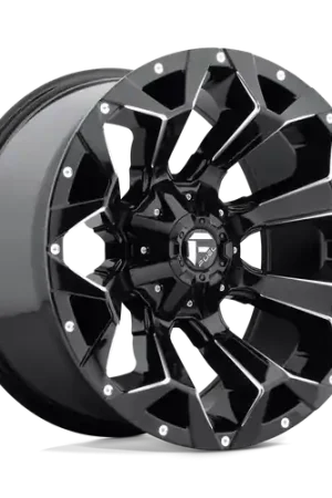 Viral Fuel 1PC D576 ASSAULT 5X114.3/5X127 18X9 -12 GLOSS BLACK MILLED