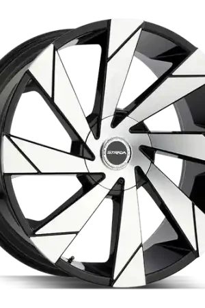 Strada Moto 6x135/6x139.7 22x9 +30 Gloss Black Machined Premium
