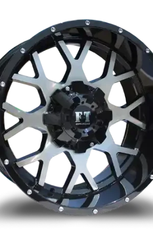 FULL THROTTLE FT0151 5x139.7 17x9-12 BLACK / MACHINED Clearance