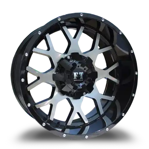 FULL THROTTLE FT0151 5x139.7 17x9-12 BLACK / MACHINED Clearance