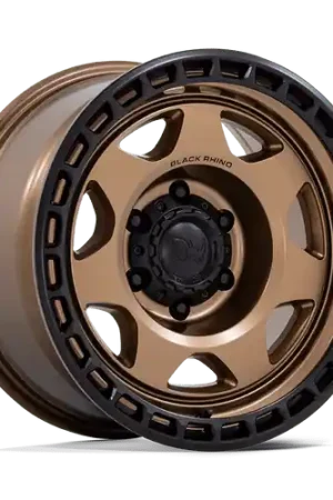 Final Sale Black Rhino BR018 VOYAGER 6X120 17x8.5 -10 MATTE BRONZE W/ MATTE BLACK LIP