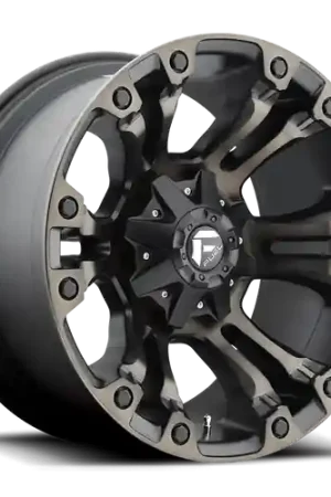 In Demand Fuel 1PC D569 VAPOR 5X139.7/5X150 17X9 +1 MATTE BLACK DOUBLE DARK TINT