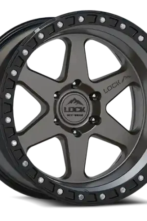 LOCK OFFROAD OLYMPUS 5x127 18x9 +1 Matte Grey W Matte Black Ring Direct From Factory