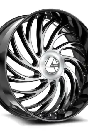 Reduced Price Azara AZX-101 5x112/5x114.3 22x8.5 +38 Gloss Black & Machined