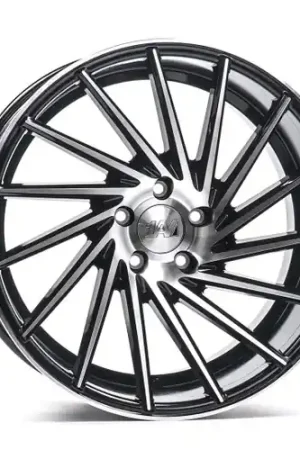Free Delivery Axe ZX1 5x114 18X8+40 BLACK AND POLISHED FACE