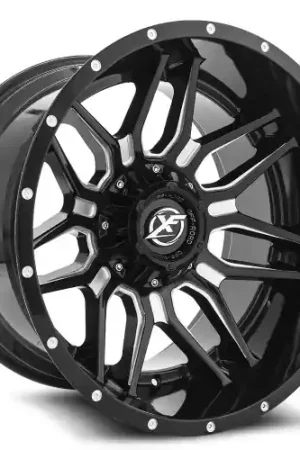 XF Off-Road XF-222 8x165.1/8x180 22x12 -44 Gloss Black & Milled Fan Favorite