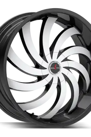 Factory Price Ignite Flame 5x108/5x114.3 20x8.5 +35 Gloss Black Machined