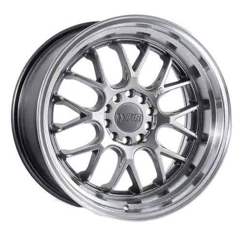 In Demand F1R F21 5x112/5x114.3 19x8.5 +42 Hyper Black/Polish Lip