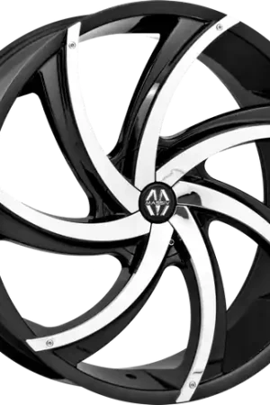 MASSIV 920 5X115/5X127 24x9 +15 BLACK WITH CHROME INSERT Order Now