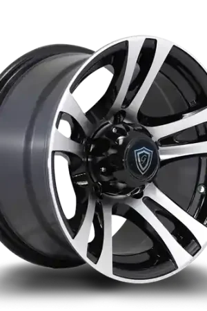 G - LINE ALLOYS G5010 6x139.7 15x8+5 BLACK / MACHINED Warranty Included