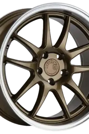 Aodhan DS02 5x114.3 19x9.5+15 Bronze w/Machined Lip Time-Limited