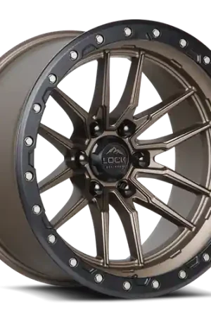 Trusted Brand LOCK OFFROAD KRAWLER 8x170 20x10 -18 Matte Bronze W Matte Black Ring