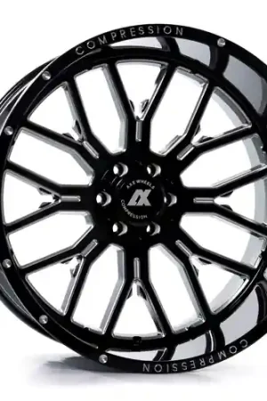 Time-Limited Axe AX6.0 6x135/6x139.7 24X12 -44 GLOSS BLACK MILLED