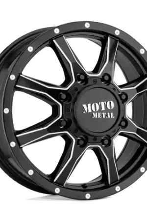 Latest Moto Metal MO995 8X165.1 20X8.25 +127 SATIN BLACK MILLED - FRONT