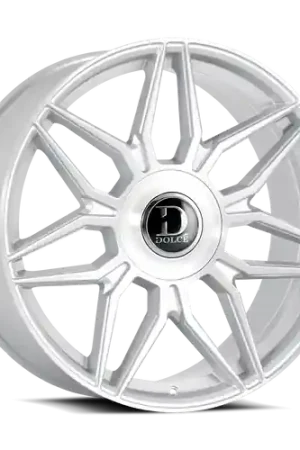 Fast Shipping DOLCE LUXURY VERONA 6x135/6x139.7 22x9.5 +18 Glossy Silver Brush Face