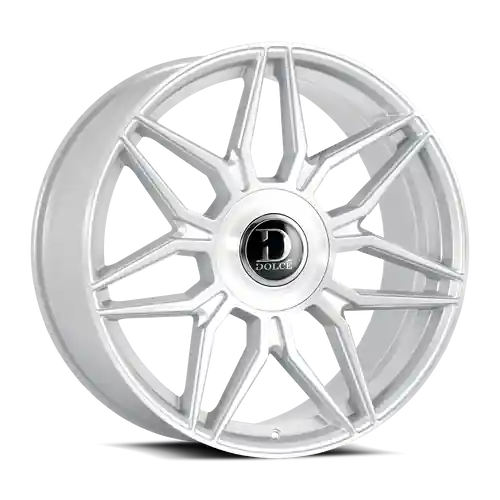 Fast Shipping DOLCE LUXURY VERONA 6x135/6x139.7 22x9.5 +18 Glossy Silver Brush Face