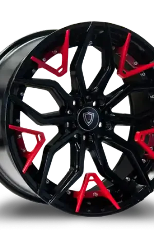 MARQUEE WHEELS M3371 5x115 20x10.5+20 BLACK / RED Professional Grade
