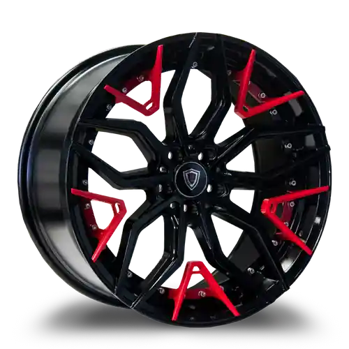 MARQUEE WHEELS M3371 5x115 20x10.5+20 BLACK / RED Professional Grade