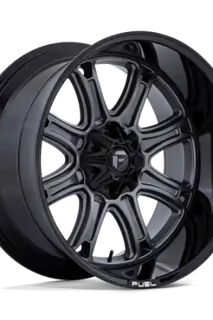 Fuel 1PC DARKSTAR 5X114.3/5X127 22X10 -18 MATTE GUNMETAL WITH BLACK LIP Markdown