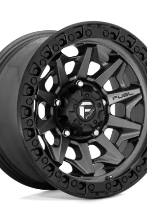 Seasonal Sale Fuel 1PC D716 COVERT 5X139.7 16X8 +1 MATTE GUN METAL BLACK BEAD RING