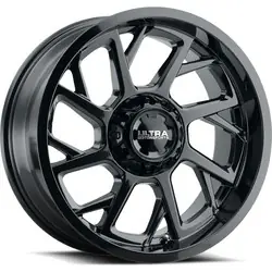 Fast Shipping Ultra 120BK Patriot 5x127/5x139.7 20x9 -12 Gloss Black with Clear Coat