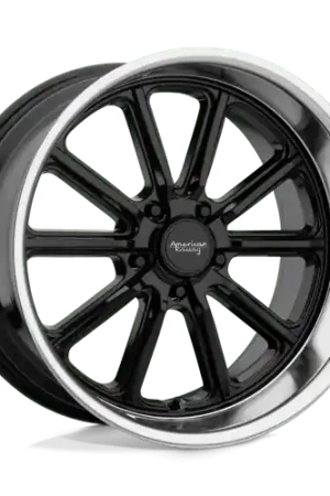 American Racing Vintage VN507 RODDER 5X114.3 17X8 0 GLOSS BLACK W/ DIAMOND CUT LIP Budget