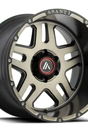 Reduced Price Asanti Off Road AB809 ENFORCER 6X120 20X9 +40 MATTE BLACK MACHINED W/ TINTED CLEAR