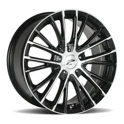 Platinum 437U Genesis 4X100/4X108 16x7 +40 Gloss Black w/Diamond Cut Face Secure Checkout