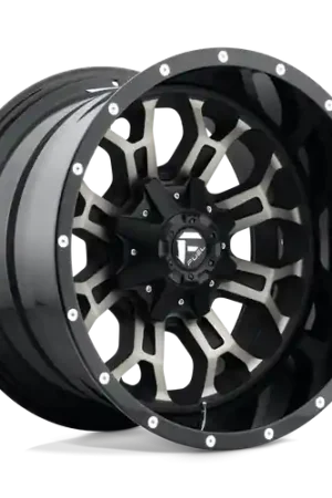 Fuel 1PC D561 CRUSH 8X170 18X9 -12 GLOSS MACHINED DOUBLE DARK TINT Express Delivery