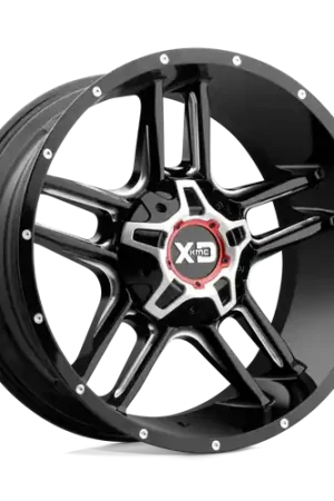 XD XD839 CLAMP 5X139.7/5X150 20X10 -18 GLOSS BLACK MILLED Final Sale