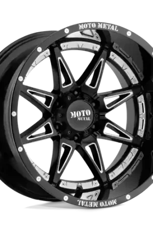 Moto Metal MO993 HYDRA 5X127 20X12 -44 GLOSS BLACK MILLED Same Day Shipping