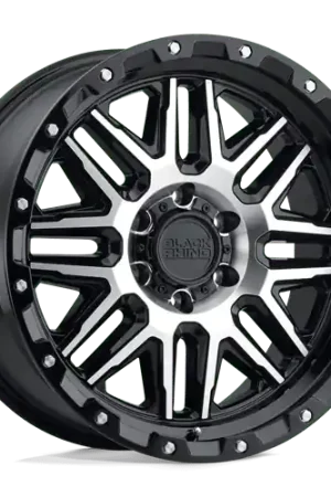 Black Rhino ALAMO 5X150 18X9 +12 GLOSS BLACK W/ MACHINED FACE & STAINLESS BOLTS Weekend Sale