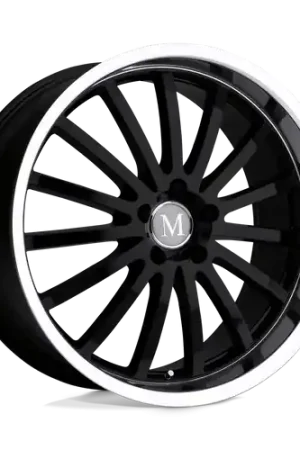 Seasonal Sale Mandrus MILLENIUM 5X112 19X9.5 +35 GLOSS BLACK W/ MIRROR CUT LIP