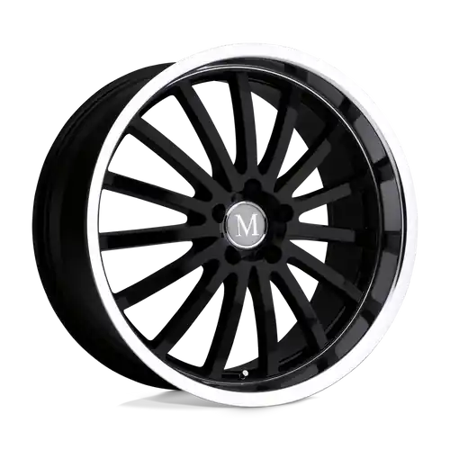 Seasonal Sale Mandrus MILLENIUM 5X112 19X9.5 +35 GLOSS BLACK W/ MIRROR CUT LIP