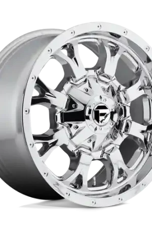 Low Price Fuel 1PC D516 KRANK 8X170 20X10 -12 CHROME PLATED