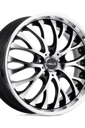 Helo HE890 5X114.3 20X8.5 +35 GLOSS BLACK MACHINED FACE One Day Deal