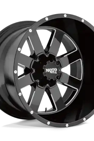 Moto Metal MO962 BLANK 18X12 -44 GLOSS BLACK MILLED While Supplies Last
