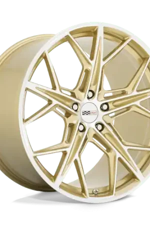 Original Cray HAMMERHEAD 5X120 20X9 +38 GLOSS GOLD W/ MIRROR CUT FACE