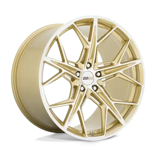 Original Cray HAMMERHEAD 5X120 20X9 +38 GLOSS GOLD W/ MIRROR CUT FACE