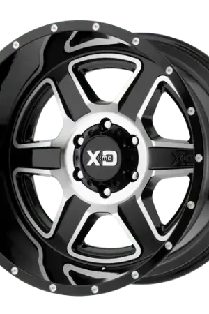 XD XD832 FUSION 6X114.3 18X9 +18 GLOSS BLACK MACHINED Next Day Delivery