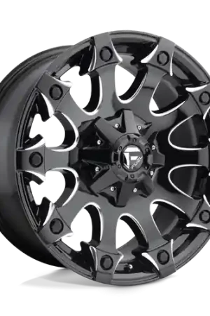 Fuel 1PC D578 BATTLE AXE 5X139.7/5X150 18X9 +20 GLOSS BLACK MILLED Big Sale