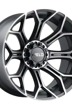 Markdown WELD Off-Road Gradient 5x127 24x14 -70 Satin Black Machined DDT