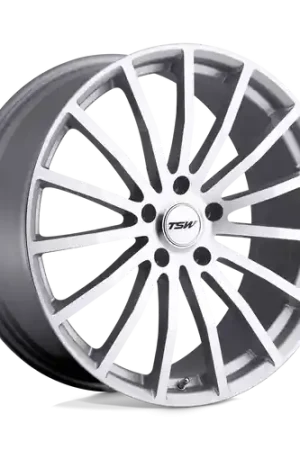 TSW MALLORY 5X120 19X8 +35 SILVER W/ MIRROR CUT FACE Limited Time