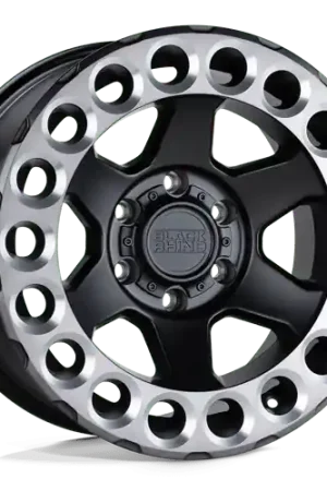 Grab Now Black Rhino ODESSA 6X139.7 18X9.5 +12 MATTE BLACK W/ MACHINED TINT LIP & MILLED RINGS