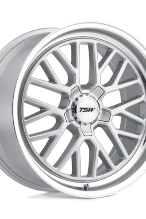 Modern TSW HOCKENHEIM S 5X120 19X9.5 +40 SILVER W/ MIRROR CUT LIP