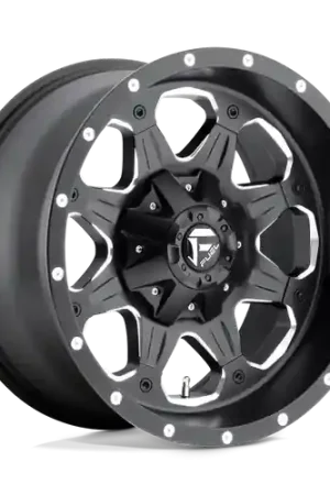 Fuel 1PC D534 BOOST 5X114.3/5X127 16X8 +1 MATTE BLACK MILLED Low Price