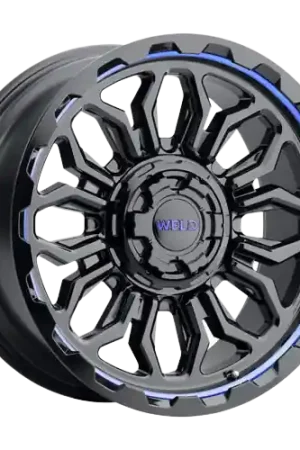 WELD Off-Road Flare 6x135 20x10 -18 Gloss Black/Milled Blue Direct From Factory
