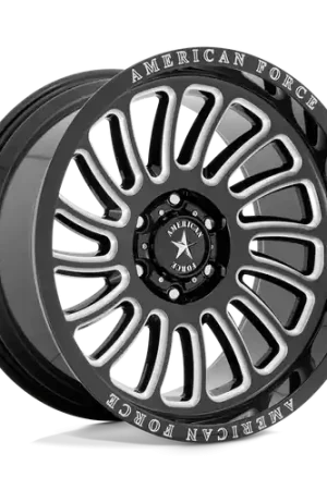 American Force Cast AC004 VULCAN 6X139.7 22X10 -18 GLOSS BLACK MILLED Grab Now