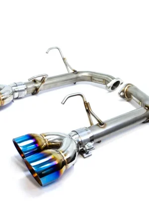 Top Rated FactionFab Axle Back Exhausts - Burnt Stainless Tips - 2022-2024 Subaru WRX
